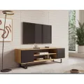 TV stolek FOLTER 155 cm černý/dub craft
