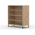 Komoda Ariana 4S 80 cm černá/dub Artisan