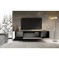 Závěsný TV stolek NEMIO 200 cm černý
