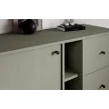Komoda Tilina 1D 3S 3P 100 cm eukalyptus/černá