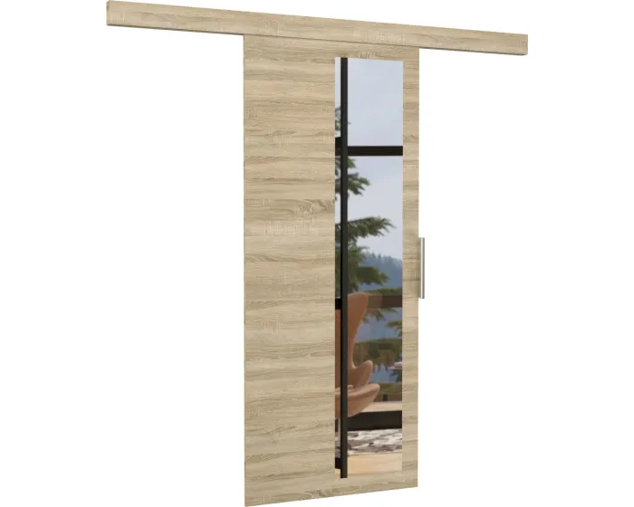 Posuvné interiérové dveře se zrcadlem MALTADO 86x205 cm dub sonoma