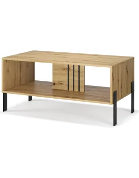 Konferenční stolek Nexa 100 cm černý/dub Artisan
