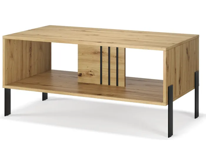 Konferenční stolek Nexa 100 cm černý/dub Artisan