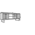 TV stolek FOLTER 135 cm dub craft