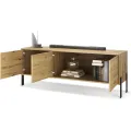 TV stolek Nexa 150 cm černý/dub Artisan