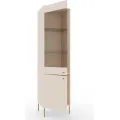Vitrína Tilina 52 cm béžová/zlatá