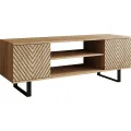 TV stolek SOLERO Chevron 135 cm dub craft