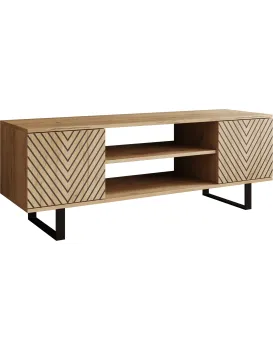 TV stolek SOLERO Chevron 135 cm dub craft