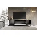 TV stolek NEMIO 200 cm bílý/černý