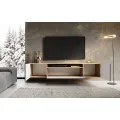 Závěsný TV stolek NEMIO 200 cm černý/artisan
