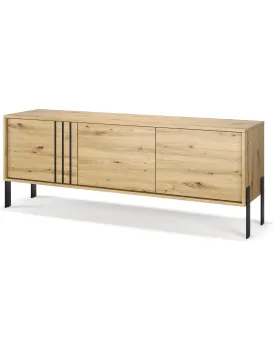 TV stolek Nexa 150 cm černý/dub Artisan