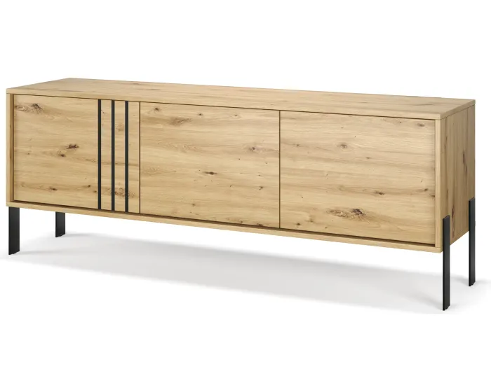 TV stolek Nexa 150 cm černý/dub Artisan