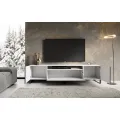 TV stolek NEMIO 200 cm černý/bílý
