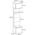 Předsíňová stěna HAGA 1W 50 cm dub Sonoma