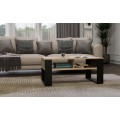 Konferenční stolek LAWA Modern 2P Slim dub artisan/černý