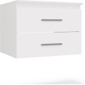 Závěsná skříňka pod umyvadlo s deskou NEL 2S 60 cm bílá