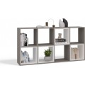 Regál Malax 2x4 147 cm caffe latté