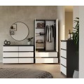 Komoda Malwa M6 120 cm antracit/bílá