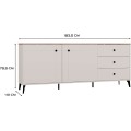 Komoda Point 183 cm dub Castello/kašmírová