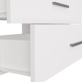 Závěsná skříňka pod umyvadlo s deskou NEL 2S 60 cm bílá/dub Artisan