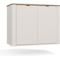 Závěsná skříňka pod umyvadlo s deskou Cordoba 80 cm kašmír/dub Castello