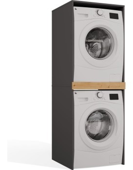 Stojan na pračku a sušičku POLA 64 cm dub Artisan/antracit