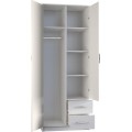 Šatní skříň ROMANA 80 cm bílá