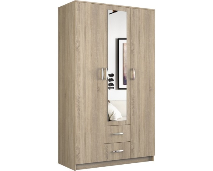 Skříň ROMANA se zrcadlem 120 cm dub sonoma