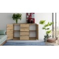 Komoda Baroste 120 cm hnědá