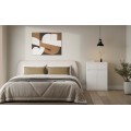 Komoda Malwa 2DD2S 70 cm bílá