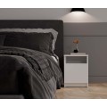 Noční stolek Galax 1D 30 cm bílý