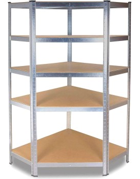 Rohový kovový regál Artenat 180 cm