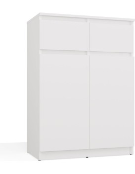 Komoda Malwa 2DD2S 70 cm bílá