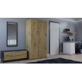 Šatní skříň Malva 90 cm dub artisan