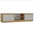 TV stolek Malwa 140 cm dub artisan/kašmír