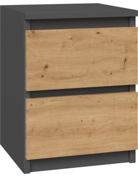 Noční stolek MALWA M2 dub artisan / antracit