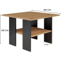 Konferenční stolek LAWA I dub artisan/černý