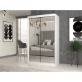 Šatní skříň se 2 zrcadly IGA 120 cm bílá