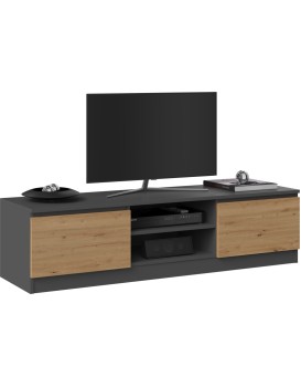 TV stolek Malwa 140 cm antracit/dub artisan