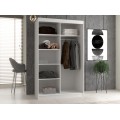 Šatní skříň IGA II 120 cm antracit/dub artisan