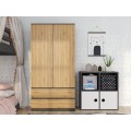 Šatní skříň MALWA I 90 cm antracit/dub artisan