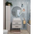 Závěsná skříňka pod umyvadlo s deskou NEL 2S 60 cm kašmírová