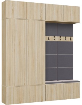 Předsíňová stěna Haga 2Sz2W 200 cm dub Sonoma