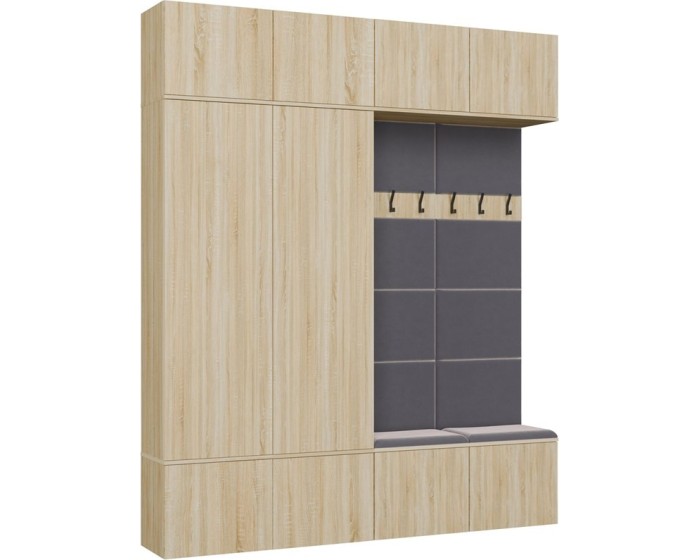 Předsíňová stěna Haga 2Sz2W 200 cm dub Sonoma