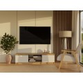 TV stolek Malwa 140 cm dub artisan/kašmír