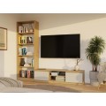 TV stolek Malwa 140 cm dub artisan/kašmír