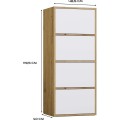 Komoda Alma 50 cm bílá/dub artisan
