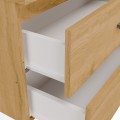 Závěsná skříňka pod umyvadlo s deskou Nel 2S 80 cm dub Artisan