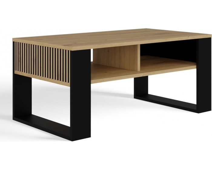 Konferenční stolek LAWA Modern 2P Slim dub artisan/černý