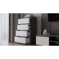 Komoda Malwa M4 70 cm antracit/bílá